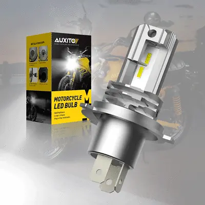 For Motorcycle H4 6500K LED Hi/Lo Beam Front Light Bulb Super Bright Headlight • $17.99