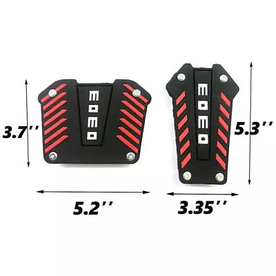 2x Aluminum Black Red MOMO Style Non-Slip Cover Trim For Automatic Transmission • $32.29