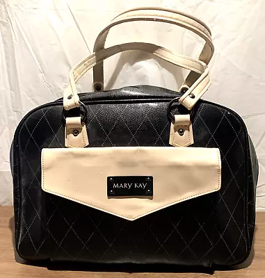 Mary Kay Large Black & Ivory Consultant Tote Bag W/ Pullout Organizer! • $15.99