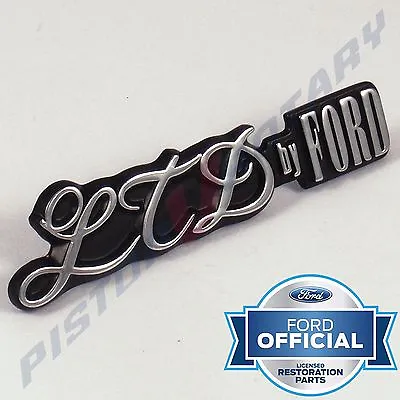 LTD BY FORD Glovebox Badge  NEW  For Ford Landau P6 P5 351 V8 Glove Box Dash • $28.87