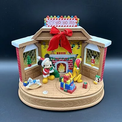 RUZ Disney Mickey Pluto Motion Lighted Christmas HO HO HO Tested & Working • $29.95
