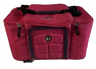 Fitness Cooler Bag 6 Pack Innovator 300 Meal Prep Pink Purple EUC • $25