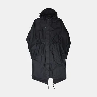 Rains Coat / Size M / Long / Mens / Black / Polyurethane • $49.73