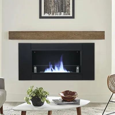 £159.95 • Buy 43  Bio Ethanol Fireplace Biofire Fire Wall Mounted/Recessed/Inset Burner +Glass