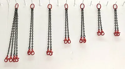 Crane Lifting Chain Set. In Authentic Mammoet Red In 1/87th Scale. • $26.95