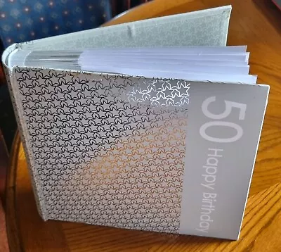 £10 • Buy Carte Blanche 50th Birthday Photo Album Holds 152 6 ×4  50yrs Of Memories 