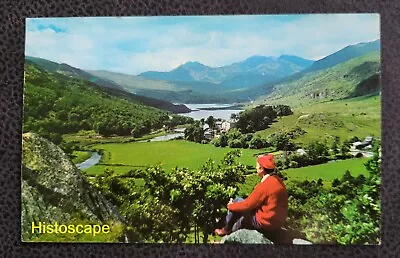 Postcard Used Capel Curig And Snowdon North Wales • £2.54