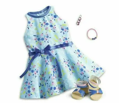 American Girl Simply Spring Outfit FOR 18  Doll Easter Dress Shoes DOLL NOT INCL • $29.99