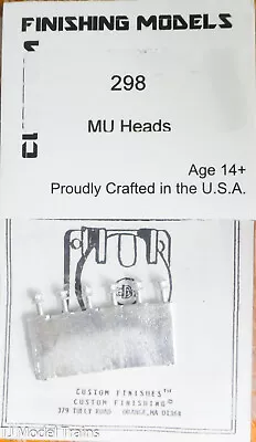 Custom Finishing Models HO #298 MU Heads (White Metal) • $5.05
