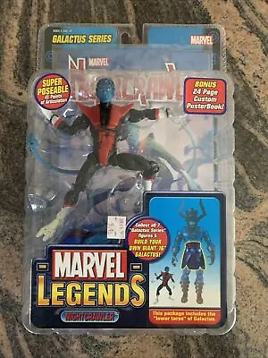 2005 Marvel Legends Nightcrawler Figure W/ 24 Page Comic Book NEW Galactus BAF • $35