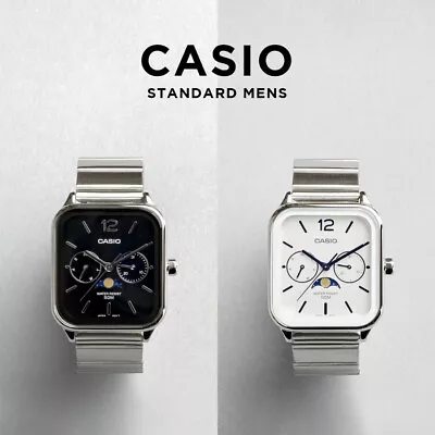Casio Analog Watch MTP-M305D-1A Black Moonphase Quartz Men's Steel Stainless • $129.80