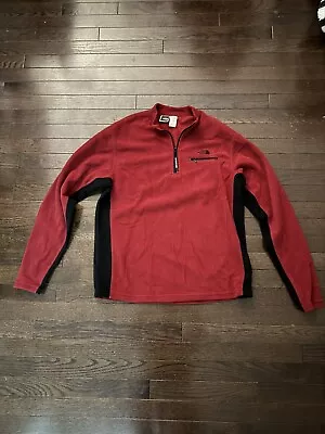 Vintage Men’s The North Face Fleece Jacket Size L - Red And Black • $27