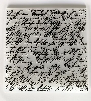 Embossing Folder - 6  X 6  - SCRIPT  - WRITING - BACKGROUND - Crafting • £4.99