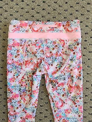 Lululemon Inspire Crop II All Luxtreme Flowabunga  Coral Pink 4 • $19.99