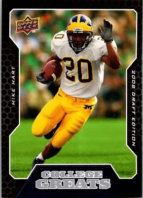 2008 Upper Deck Draft Edition College Greats Mike Hart #CG9 ROOKIE RC • $1.79