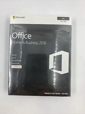 Microsoft Office Home And Business For Mac 2016 Eurozone For Europe Only • $53.99