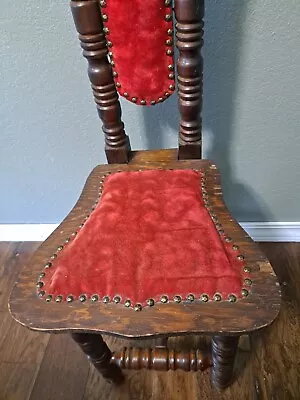 Vintage Mexican Jacobean Prayer Chair  • $83