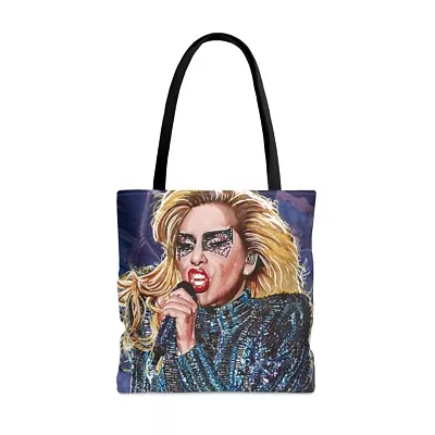 Lady Gaga Large Tote Carry Travel Bag School Book Yoga Craft Kid Baby Gift Idea • £25.62