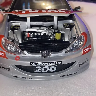 Out Of Print 1/18 Auto Art Peugeot 206Wrc With The Number 2 On The Roof • $200