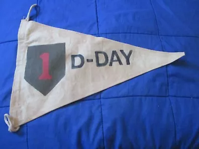 Wwii Usa 1 St  Infantry Division D-day  (pennet Flag • $45