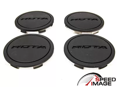 Rota Wheels Z Center Caps Flat Black Replacement G Force Grid V Titan Dpt • $50