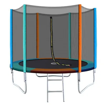 $307.22 • Buy 4.5FT To 16FT Trampoline Round Trampolines Kids Present Gift