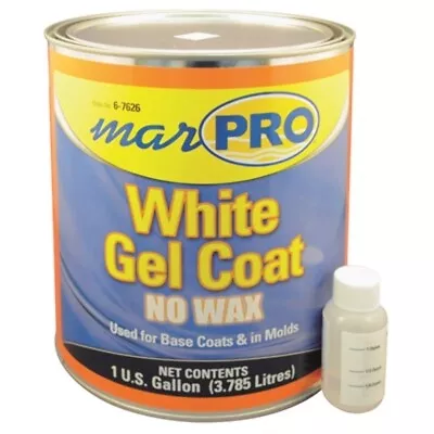Marpro 601100800 Gel Coat No Wax White GALLON 6-7626 For Fiberglass Boat • $87.95
