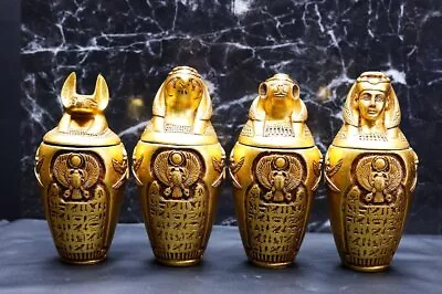 Replica Canopic Jars - Egyptian Jars - Handmade Canopic - Organs Jars • £151.45