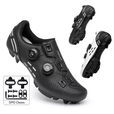 Mtb Bike Shoes Men's Cycling Shoes Racing Road Bike Sneaker With Spd Cleats  • $55.90