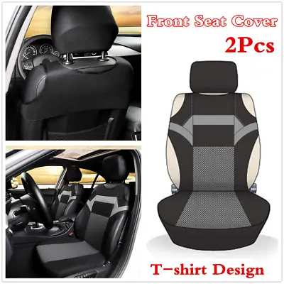 £19.32 • Buy Universal T-shirt Style Polyester Seat Protector Cushion Car Front 2-Sits Cover