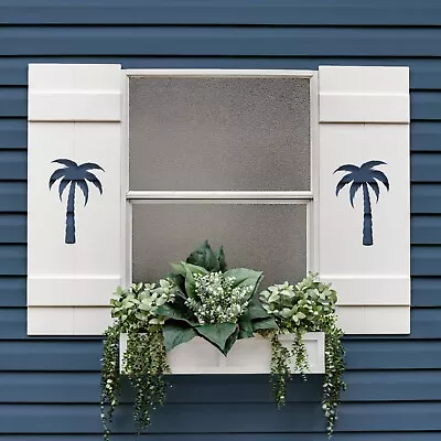 Beach House Shutter PVC Exterior Shutter With Palm Tree Sold Individually • $101