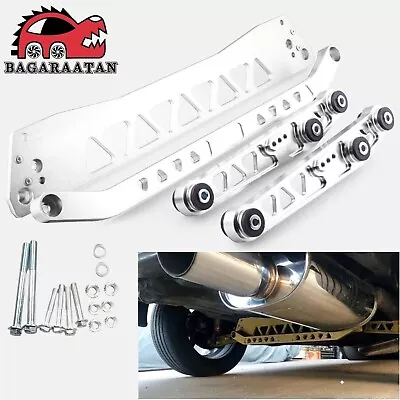 Silver Rear Lower Control Arm + Subframe Brace +Tie Bar For Honda Civic EG 92-95 • $112.99