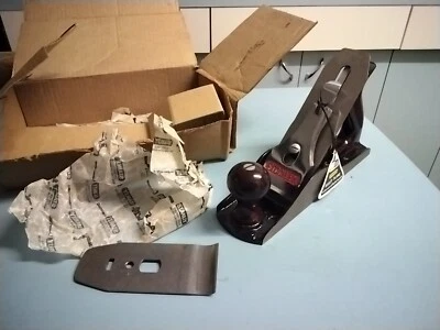 Bailey Stanley Vintage Hand Wood Plane No.4& Spare Blade Holdernew Old Stock. • £30