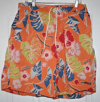 Ralph Lauren Polo Sport Orange Swim Trunks/Shorts - Men's Size 36 - Pre-Owned • $4