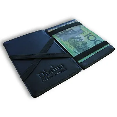 $19.95 • Buy Wallet - Mens Magic Flip Wallet By Distino - 100% Genuine Men's Leather Slim 