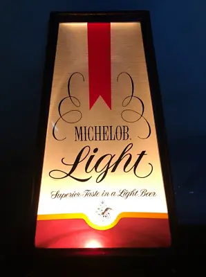 Pre-Owned Vintage Michelob Light Beer Standing Lighted Beer Sign • $49.95