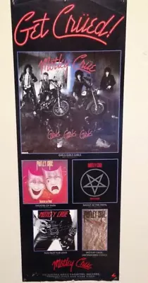 Motley Crue 1987 Get Crued Girls Girls Girls Promo Poster NEW Vintage Nikki Sixx • $29.99