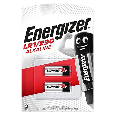 2 X Energizer LR1 Alkaline Batteries 1.5V - E90 Lady N AM5 910A Security Remote • £3.85