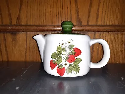 Vintage McCoy Strawberry Ceramic Tea Pot • $19