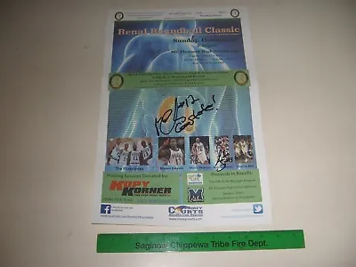 MSU Original  FLINTSTONE  Players -Renal Roundball Classic -AUTOGRAPHED -rare- • $99