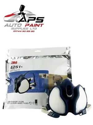 3M™ Maintenance Free Reusable Mask Respirators 3M 06942 + Paint / Dust Mask • £27.95