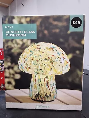 Next Confetti Glass Mushroom Light Outdoor • £38