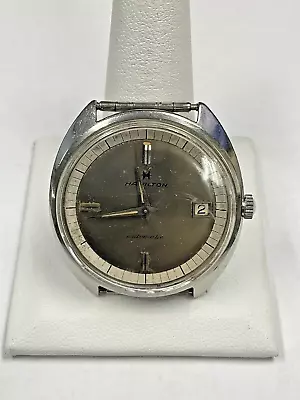 Vintage Men’s Hamilton Automatic Date 21J Stainless Steel Watch • $200