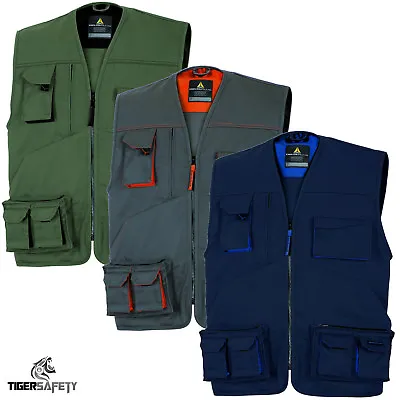 £26.99 • Buy Delta Plus Panoply M2GI2 Mach 2 Mens Multi Pocket Work Vest Tool Vest Jacket