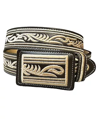 Cinto Vaquero Bordado Estilo Piteado Western Style Embroidered Belt • $25.99