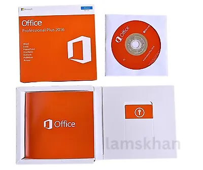 Microsoft Office Professional Plus 2016 DVD-Product Key Factory Sealed Box • £49