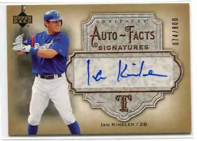 2006 Artifacts Auto-Facts Signatures IK Ian Kinsler Auto 74/800 • $14.99