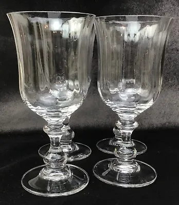 4 Mikasa FRENCH COUNTRYSIDE Water Glasses Goblets 7 1/2  X 3 5/8  EXC • $70