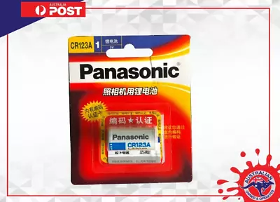 2 X Panasonic CR123 CR123A CR17345 K123 16340 3V Lithium Camera Batteries • $11.95