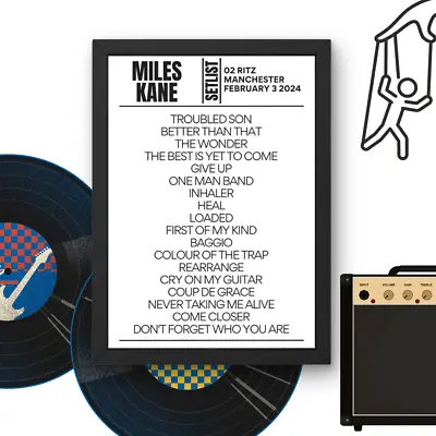 Miles Kane 02 Ritz Manchester February 3 2024 Setlist • £12.99